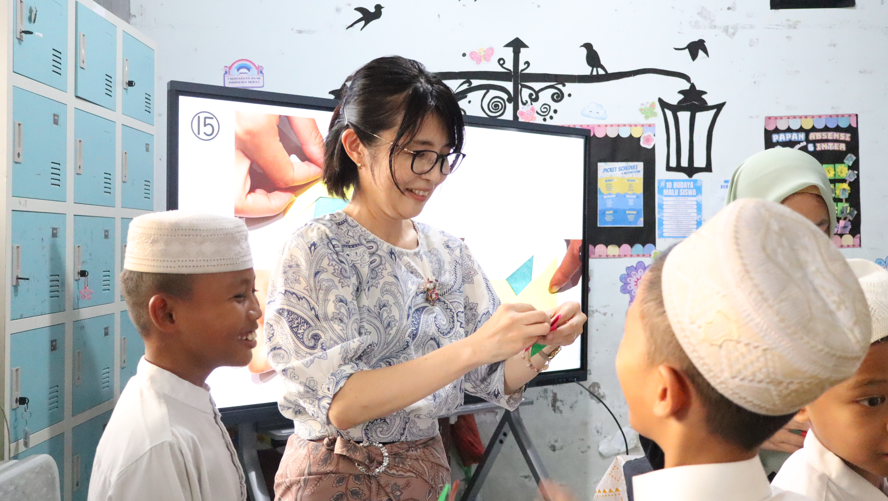 Pererat Akulturasi Budaya, Nur Ihsan Islamic Full Day School Medan Hadirkan Guru Tamu Asal Jepang